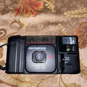 Olympus Black and Red Film Camera